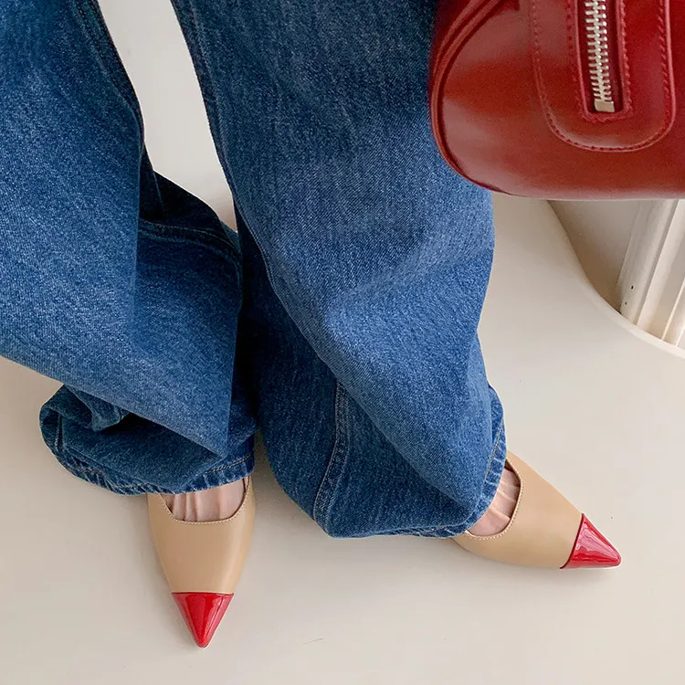 QUICHESHOES Slim Heel High Heels Women's-5