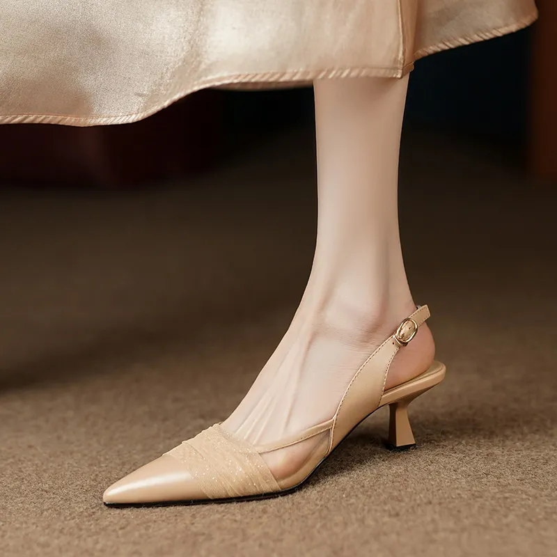 QUICHESHOES Slim Heel High Heels Women's-3