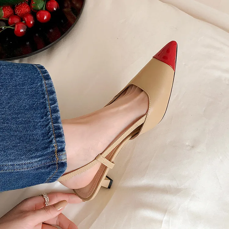 QUICHESHOES Slim Heel High Heels Women's-7