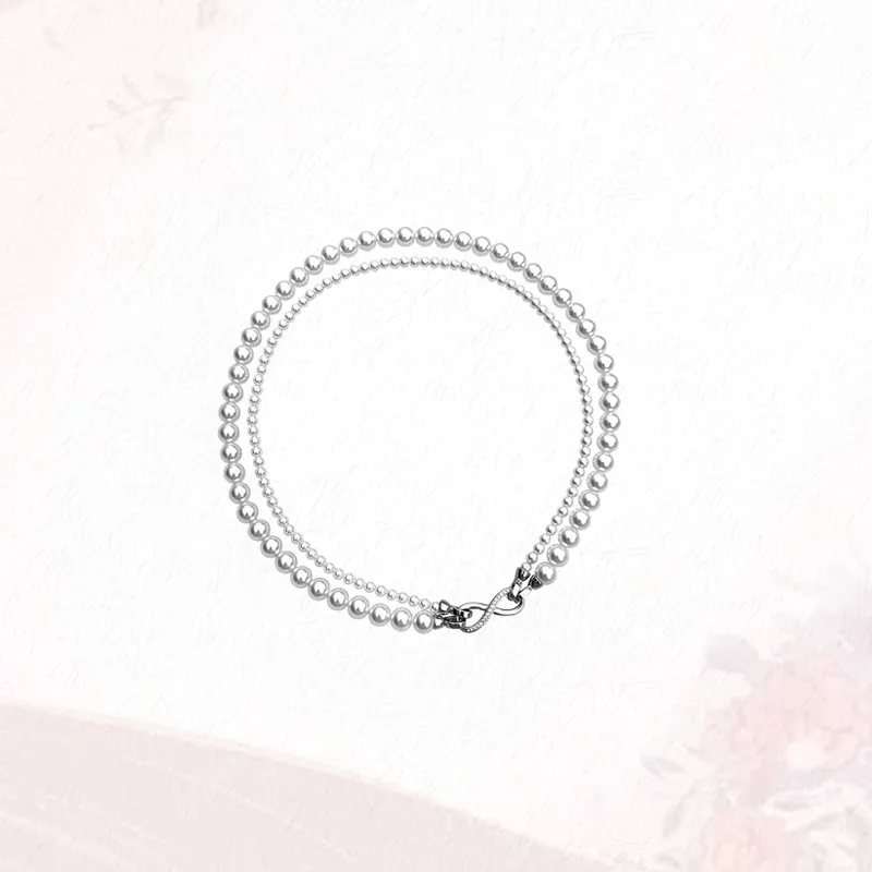 GIRATI Shell Pearl Necklaces Women's-3