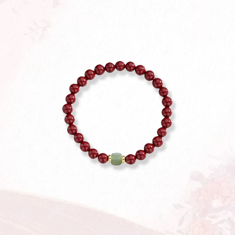 GIRATI Reconstructed Cinnabar Jade Bracelets Women's-3