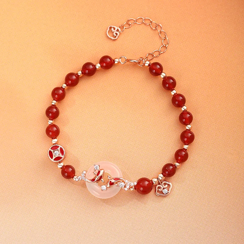 GIRATI Chalcedony Necklaces Women's-3