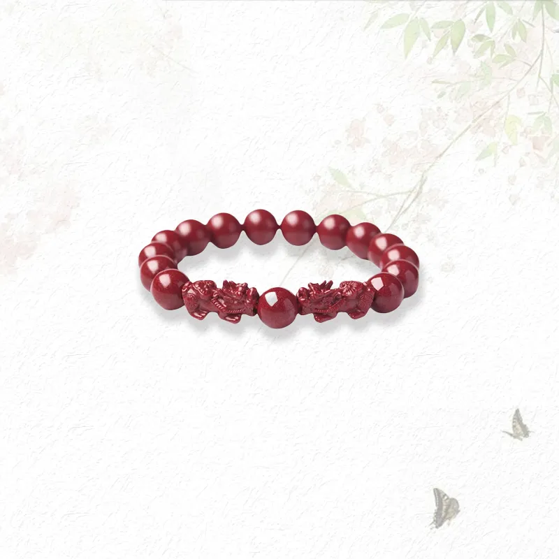 GIRATI Reconstructed Cinnabar Bracelets Unisex-7