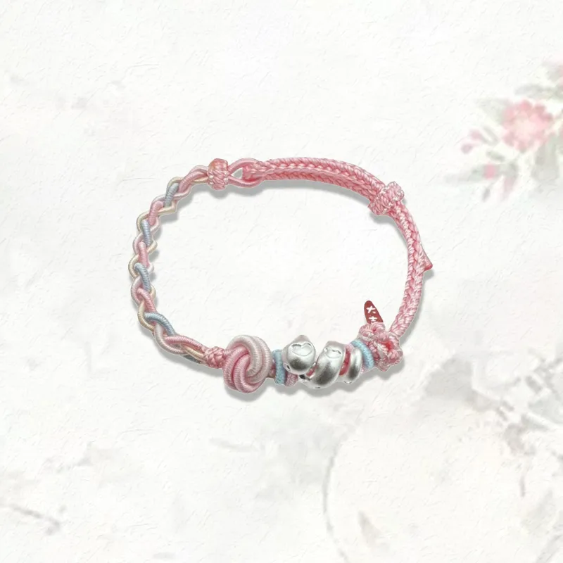 GIRATI S 999 Fine Silver Rope Bracelets Women's-1