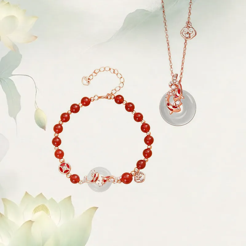 GIRATI Chalcedony Necklaces Women's-5