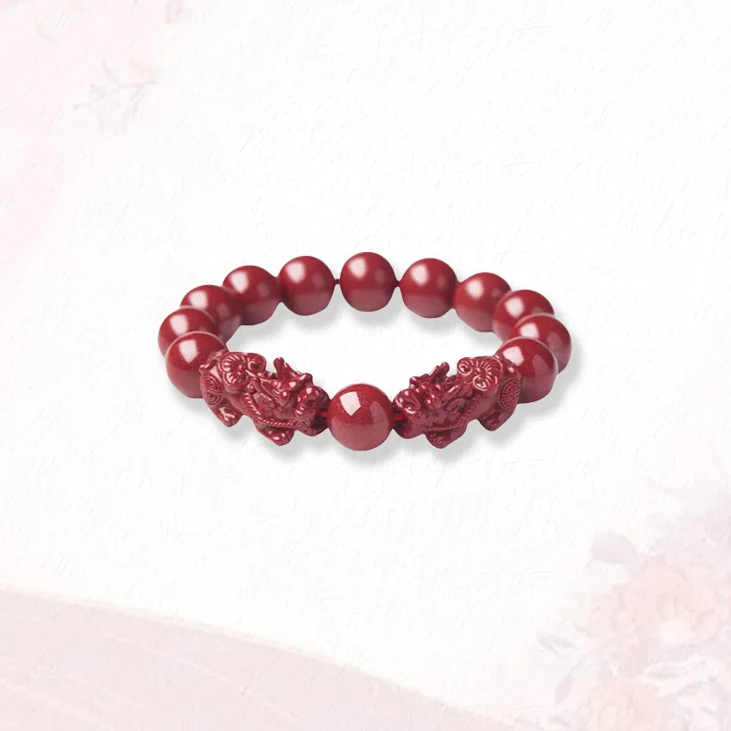 GIRATI Reconstructed Cinnabar Bracelets Unisex-11