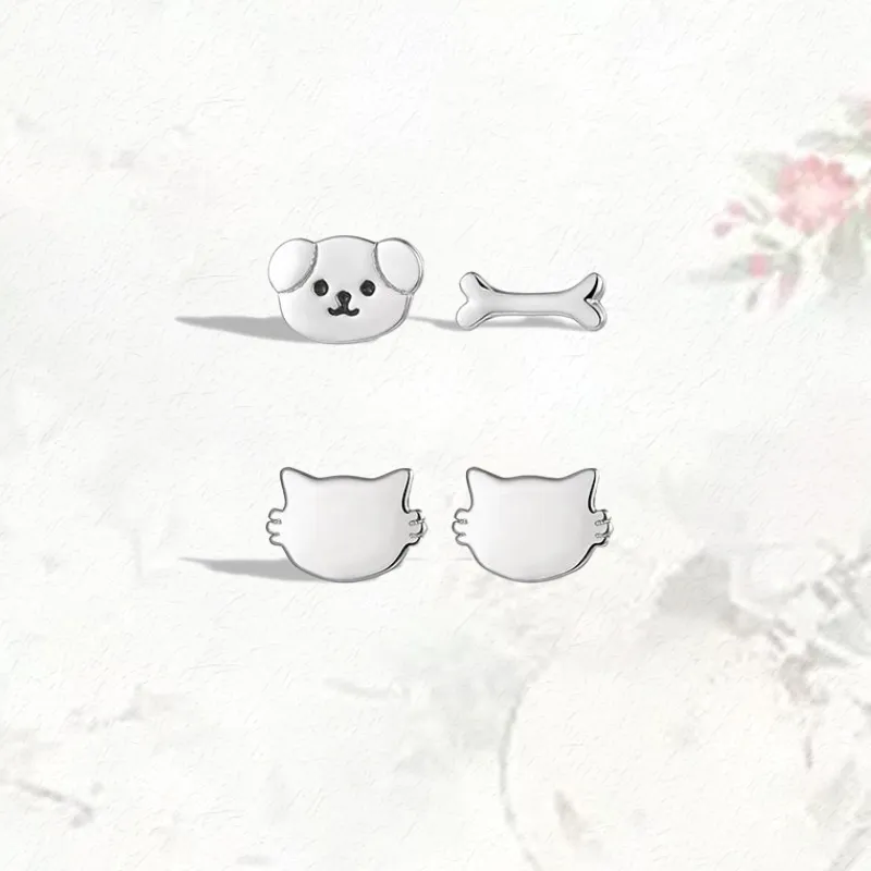 GIRATI S 999 Fine Silver Stud Earrings Unisex-11