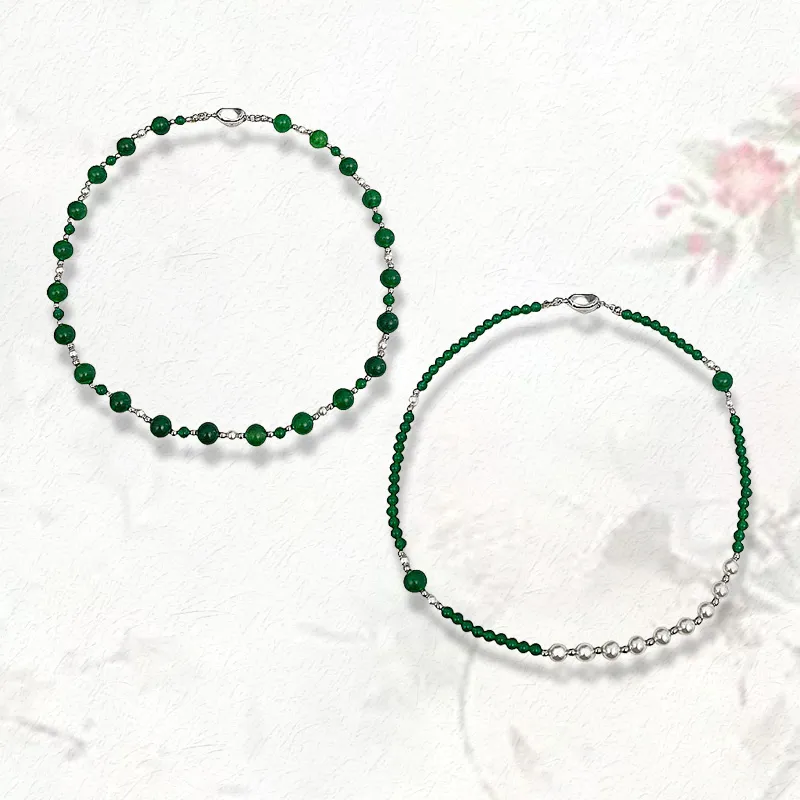 GIRATI Chalcedony Jade Necklaces Women's-5