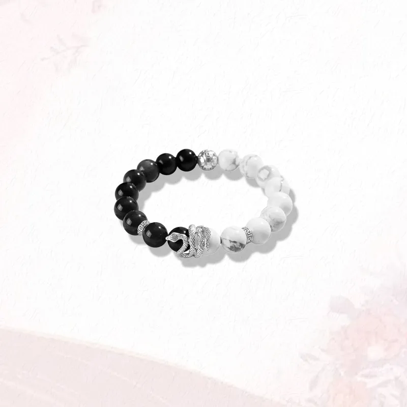 GIRATI Obsidian Jade Bracelets Unisex-3
