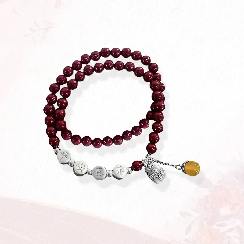 GIRATI Reconstructed Cinnabar Bracelets Women's-2