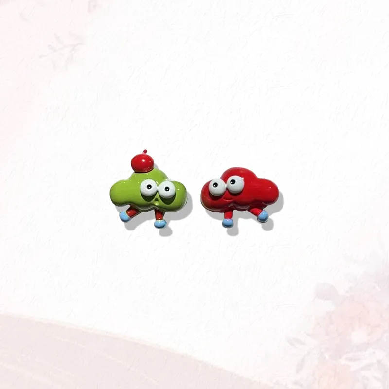 GIRATI Resin Stud Earrings Women's-2