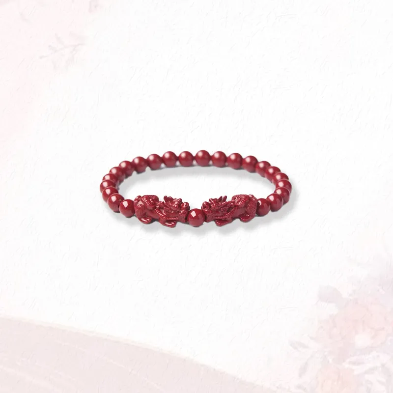 GIRATI Reconstructed Cinnabar Bracelets Unisex-3
