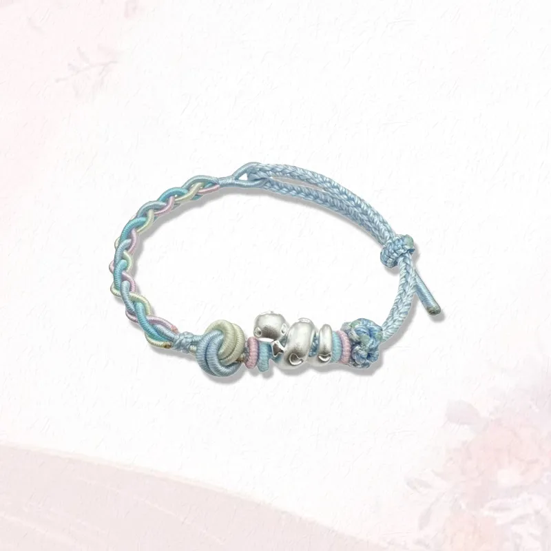 GIRATI S 999 Fine Silver Rope Bracelets Women's-3