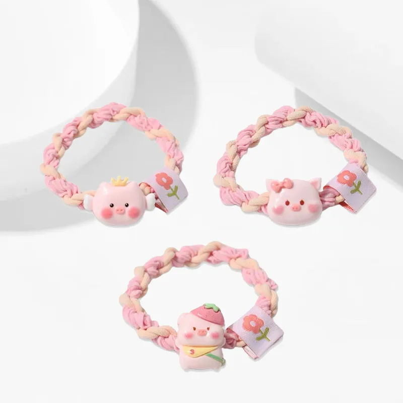 GIRATI Fabric Resin Hair Tie Women's-13