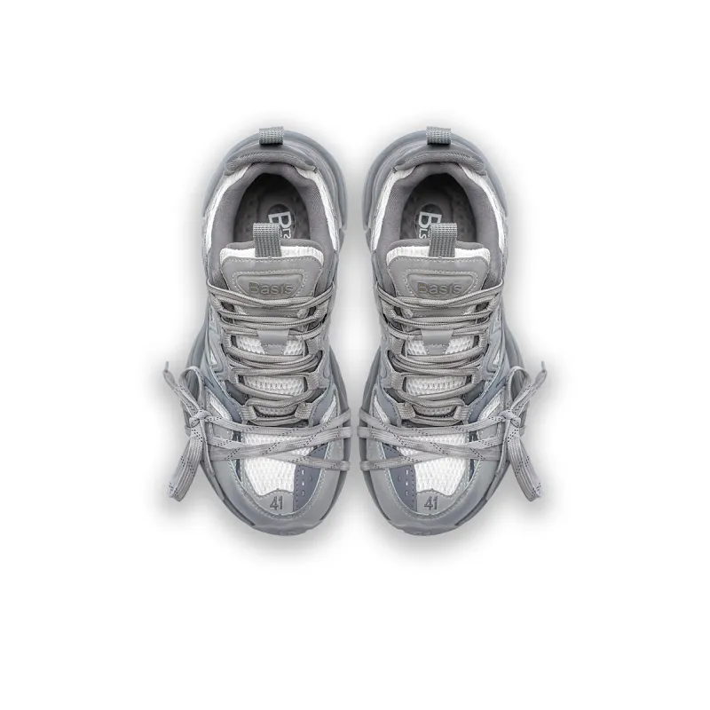K-WANG Paris Breeze Anti-Slip And Wear-Resistant Height Increasing Low-Top Chunky Sneakers Unisex-39