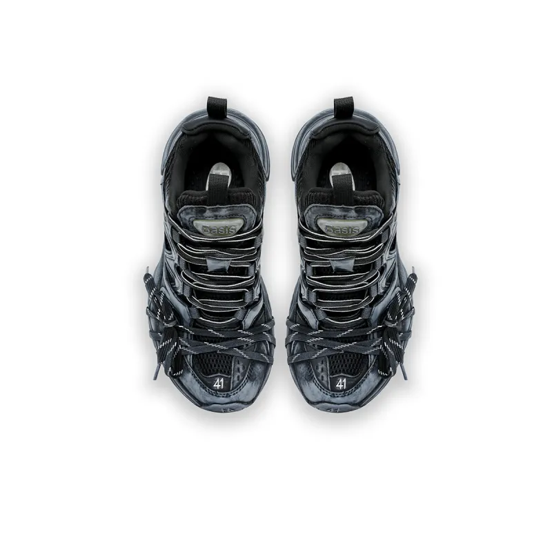 K-WANG Paris Breeze Anti-Slip And Wear-Resistant Height Increasing Low-Top Chunky Sneakers Unisex-45