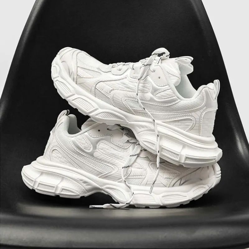 K WANG Anti Slip And Wear Resistant Height Increasing Low Top Chunky Sneakers Unisex-2