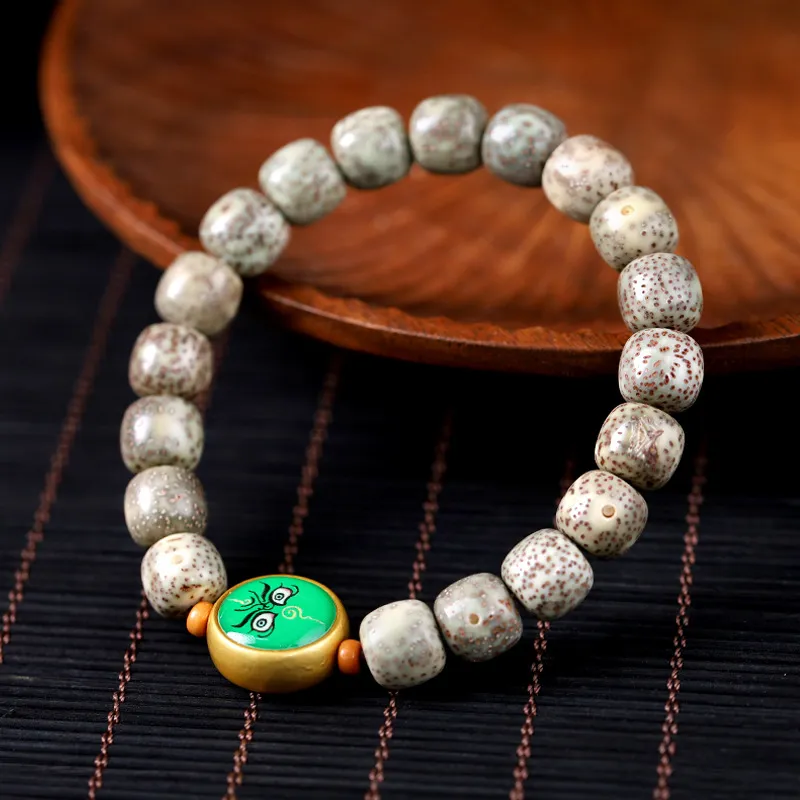 Yi Zhi Jing Star Moon Bodhi Seeds Bracelets Unisex-2