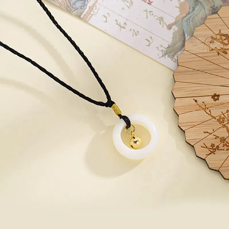 Yi Zhi Jing White Jade Bodhi Necklaces Women's-3