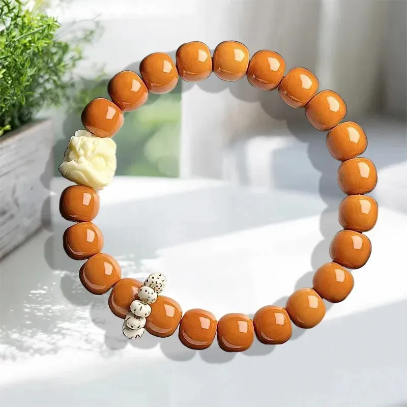 Yi Zhi Jing Monkey Head Walnut Bracelets Unisex-1