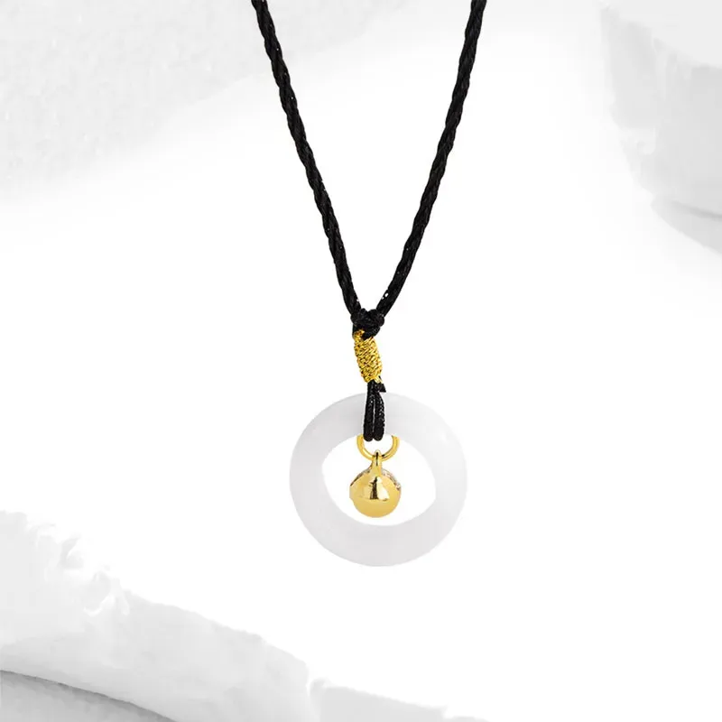 Yi Zhi Jing White Jade Bodhi Necklaces Women's-4