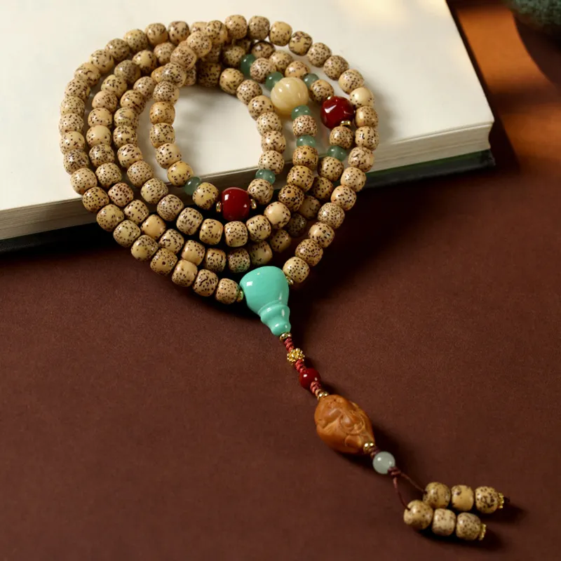 Yi Zhi Jing Star Moon Bodhi Seeds Bracelets Unisex-2