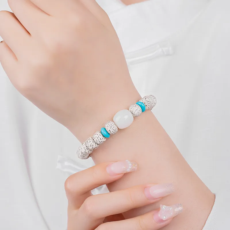 Yi Zhi Jing Star Moon Bodhi Seeds Bracelets Unisex-4