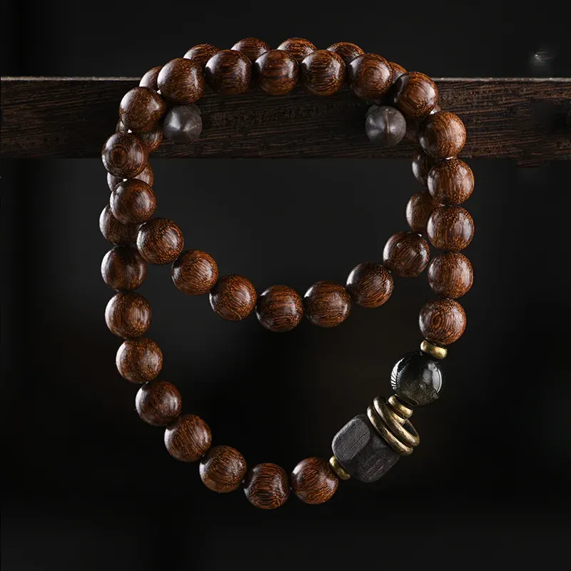 Yi Zhi Jing Golden Sandalwood Bracelets Unisex-1