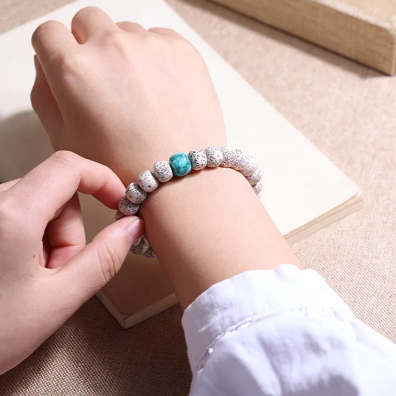 Yi Zhi Jing Star Moon Bodhi Seeds Bracelets Unisex-4