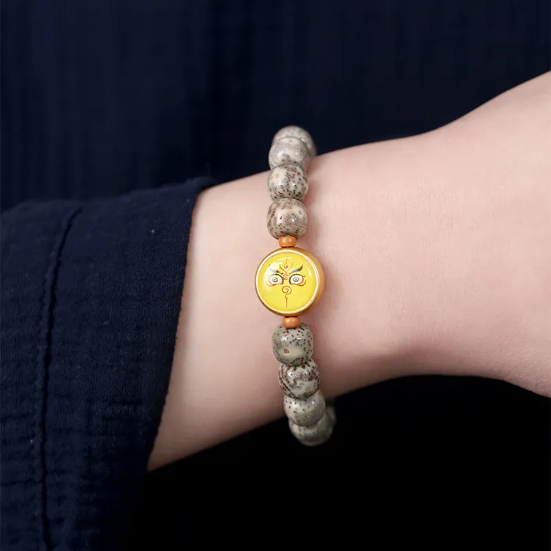 Yi Zhi Jing Star Moon Bodhi Seeds Bracelets Unisex-5