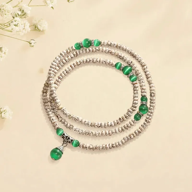 Yi Zhi Jing Star Moon Bodhi Seeds Bracelets Unisex-4