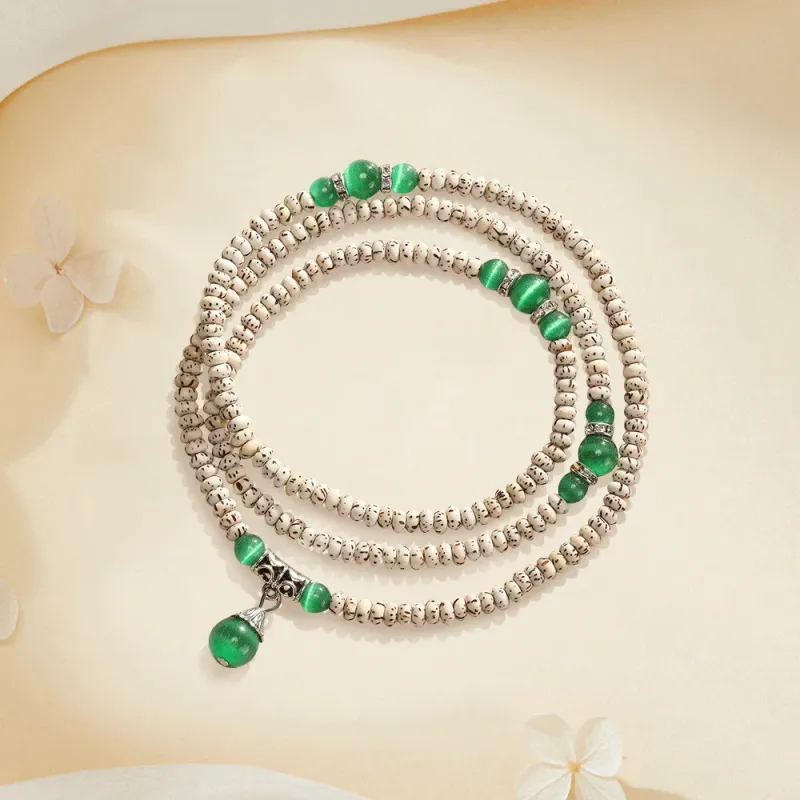 Yi Zhi Jing Star Moon Bodhi Seeds Bracelets Unisex-5