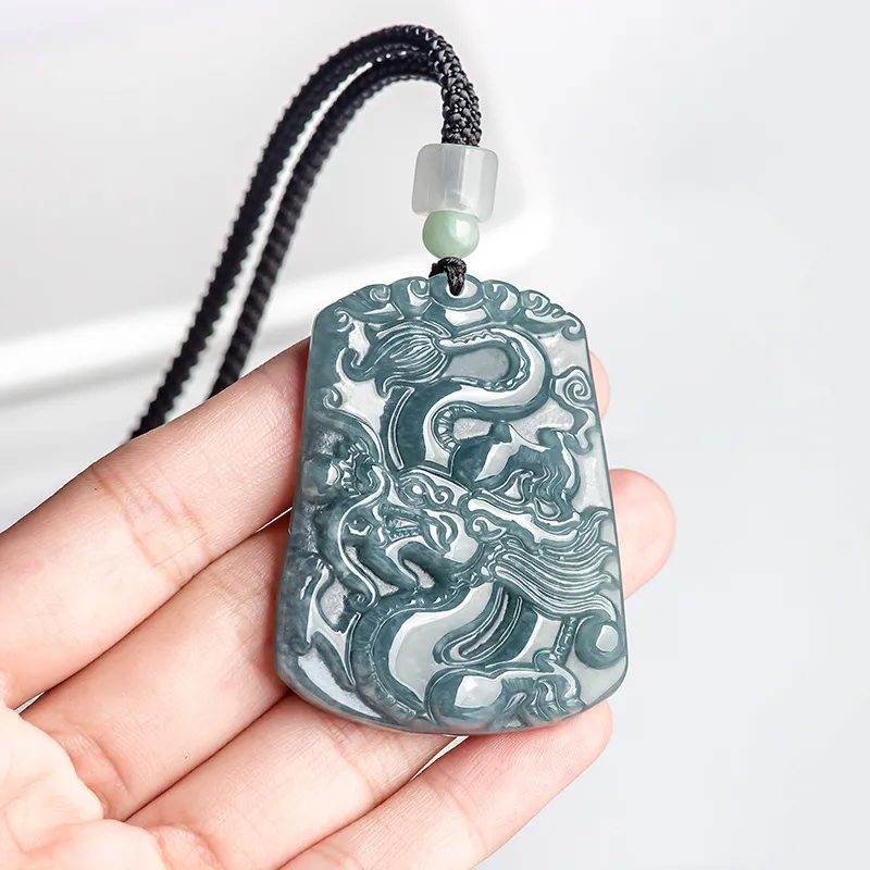 Yi Zhi Jing Glutinous Jade Jadeite Pendants Unisex-3