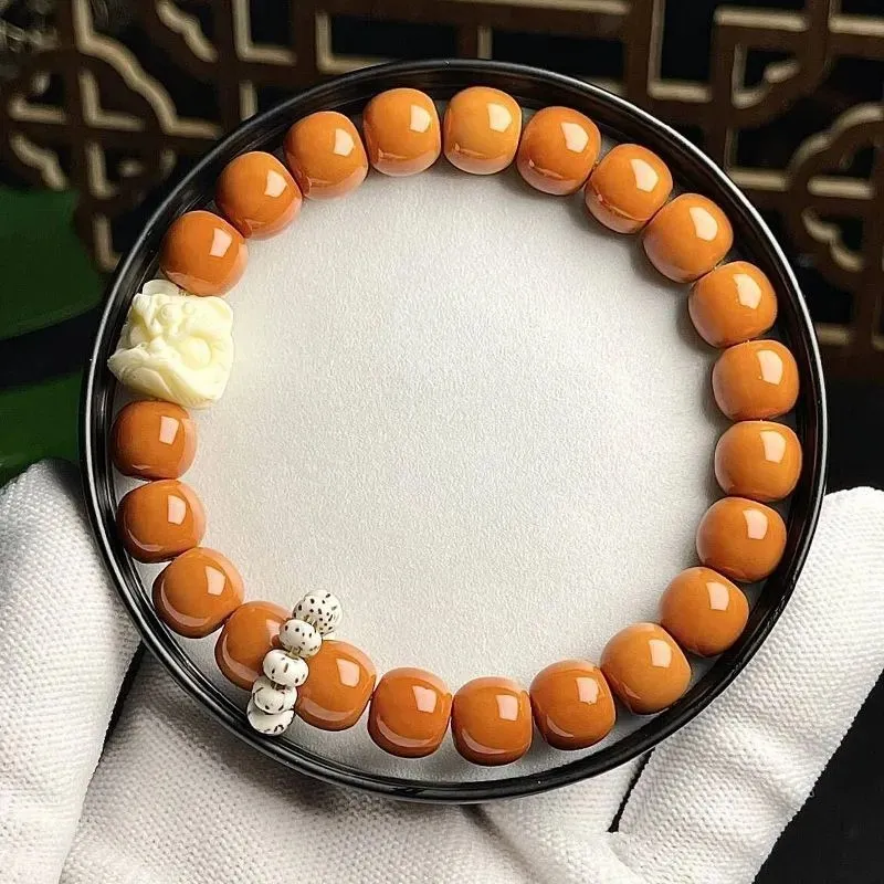 Yi Zhi Jing Monkey Head Walnut Bracelets Unisex-4
