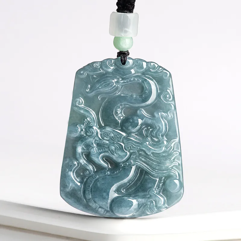 Yi Zhi Jing Glutinous Jade Jadeite Pendants Unisex-2