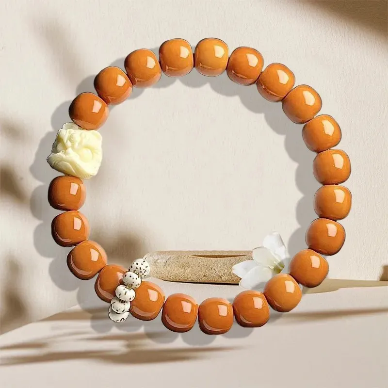 Yi Zhi Jing Monkey Head Walnut Bracelets Unisex-3
