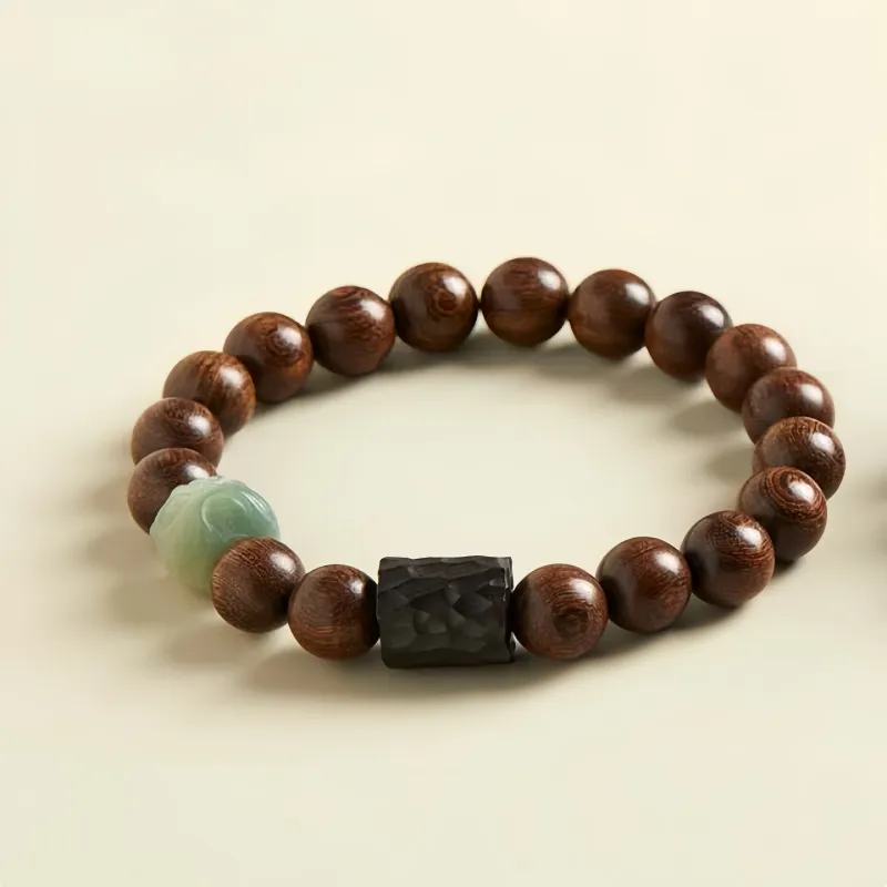 Yi Zhi Jing Sandalwood Bracelets Unisex-3