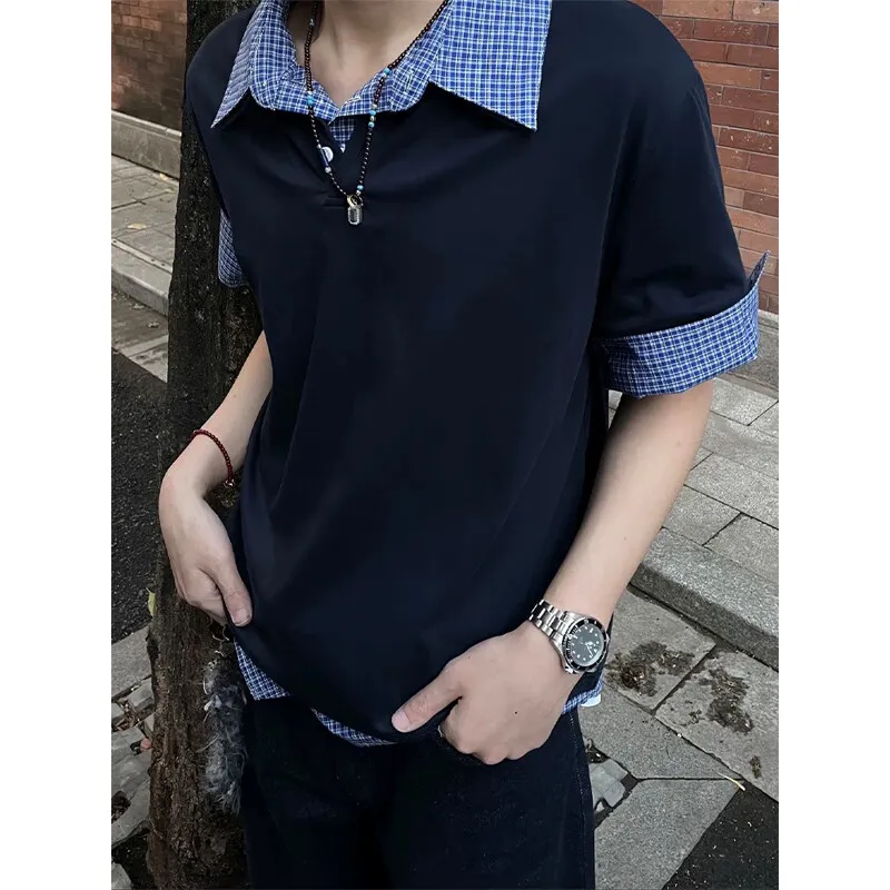KLAMMKICKS Polo Shirts Unisex Navy Blue-2