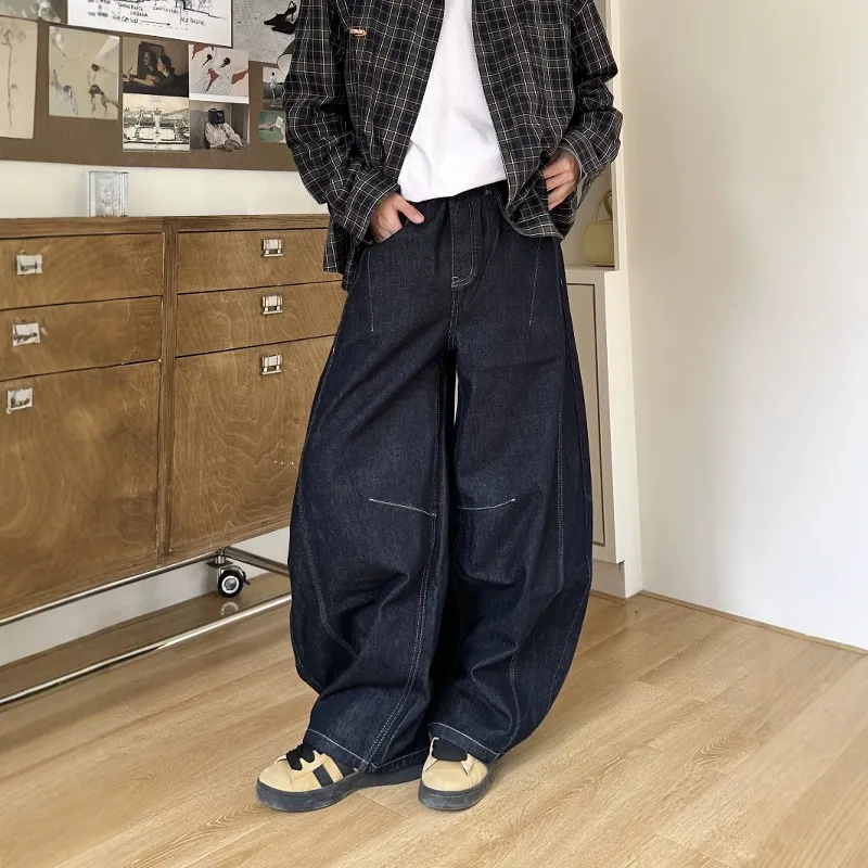 KLAMMKICKS Jeans Unisex Navy Blue-1