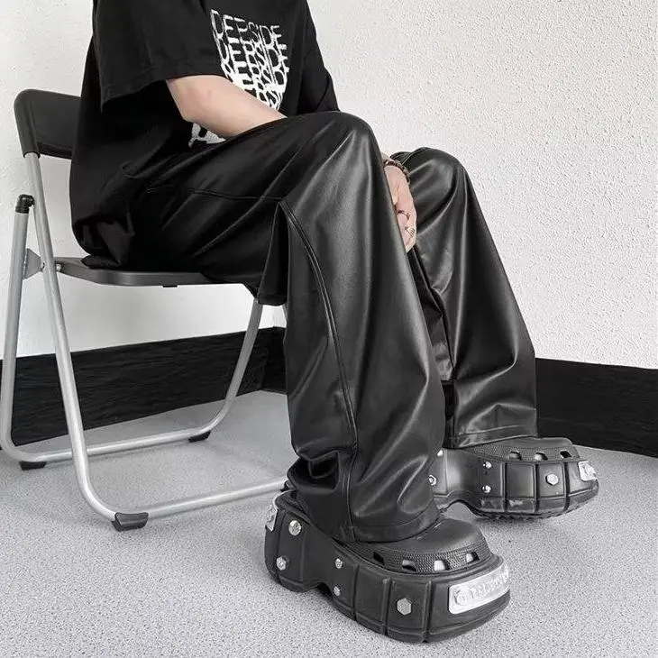 KLAMMKICKS Leather Pants Unisex Black-8