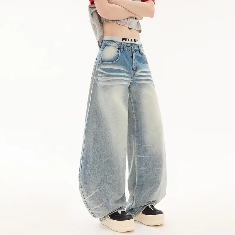 KLAMMKICKS Jeans Unisex Light Blue-1