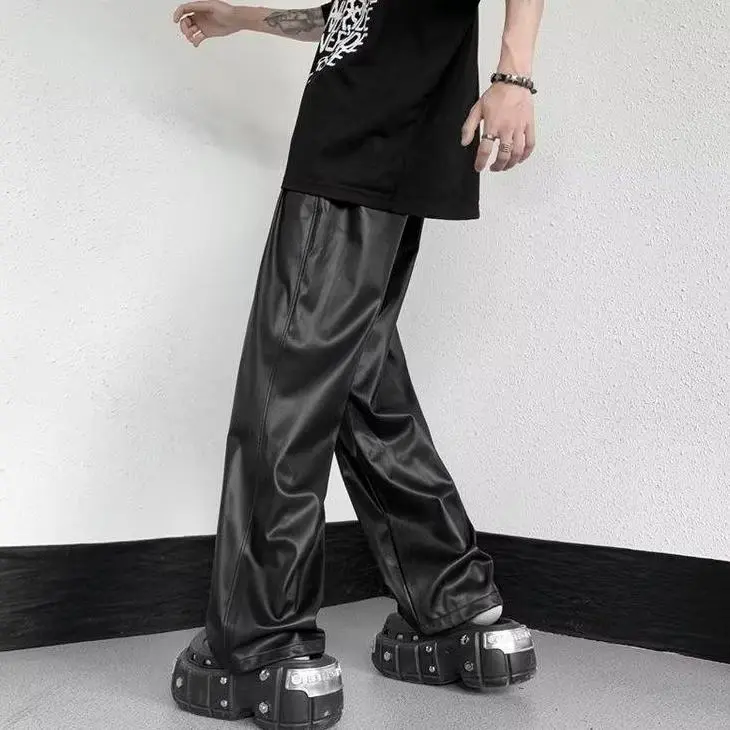 KLAMMKICKS Leather Pants Unisex Black-3