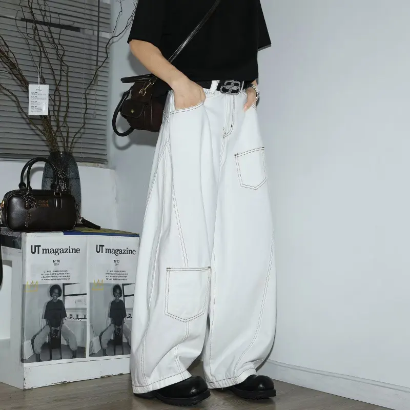 KLAMMKICKS Jeans Unisex White-4