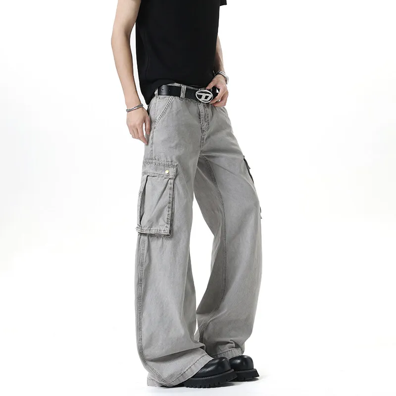 KLAMMKICKS Cargo Pants Unisex Gray-3