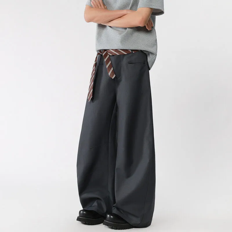 KLAMMKICKS Suit Trousers Unisex Dark Gray With Belt-2