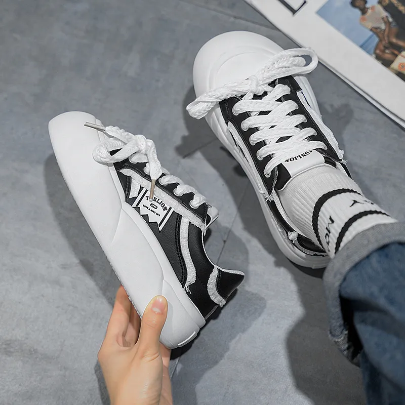 Tonlion Non-slip Lightweight Low-Top Skateboard Shoes Women's-8