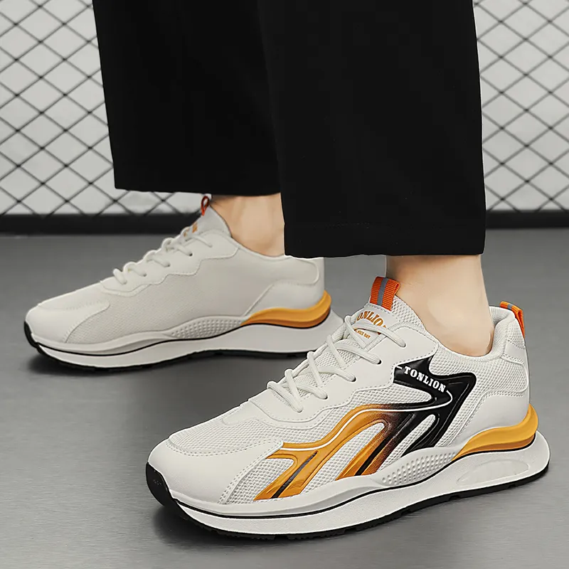 Tonlion Anti Slip Wear Resistant Low Top Running Shoes Men's-3