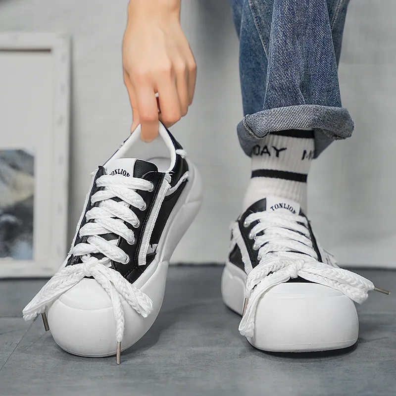 Tonlion Non-slip Lightweight Low-Top Skateboard Shoes Women's-9