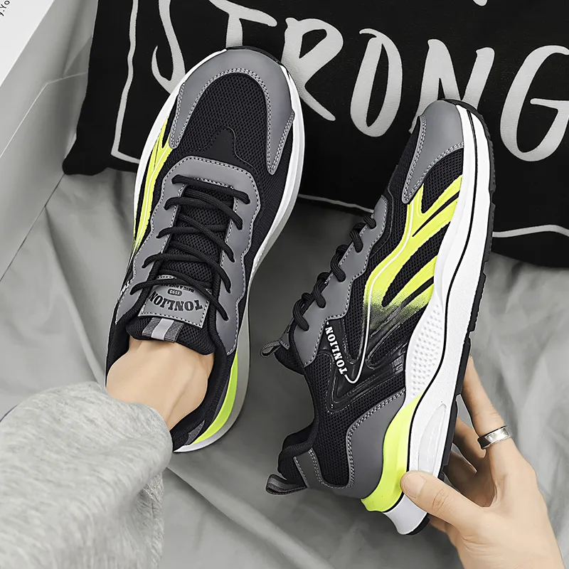 Tonlion Anti Slip Wear Resistant Low Top Running Shoes Men's-6
