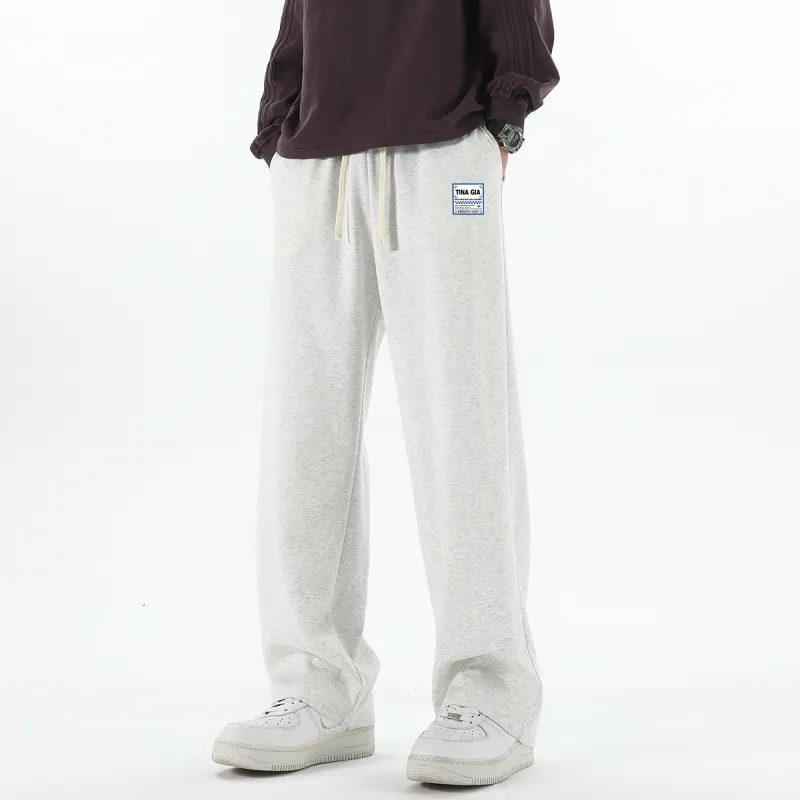 TINA GIA Knitted Sports Pants Unisex Dark Gray-12